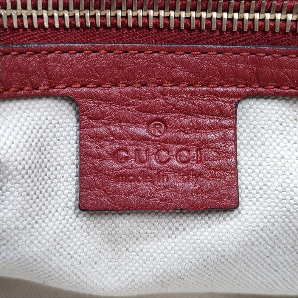 Gucci Logo Bamboo Top Handle 2-way  Tote - Picture 7 of 9